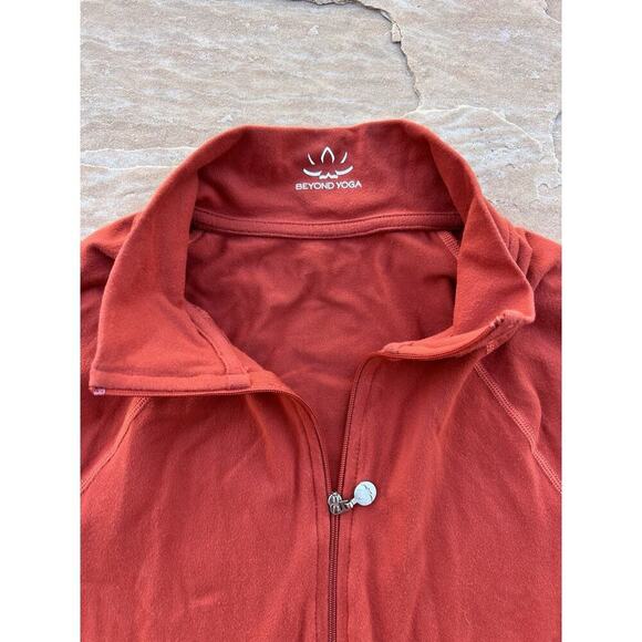 Beyond Yoga Original Jacket Womens Size Medium Orange Full Zip Long Sleeve - Picture 2 of 4